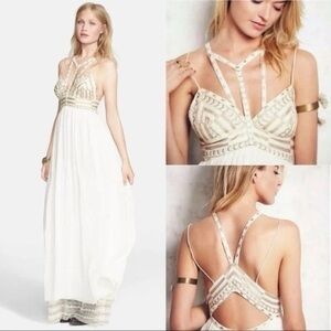 NWT Free People Ivory Combo Party Wedding Dress Size 4